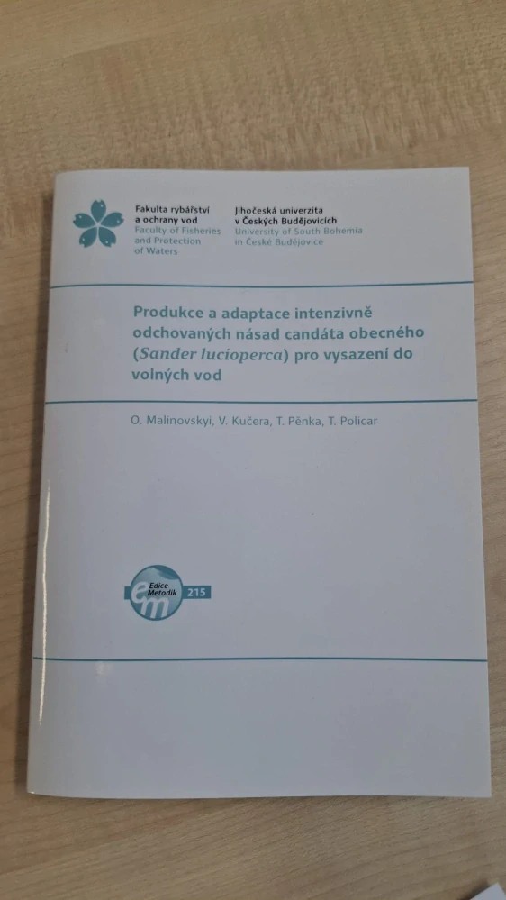 215. Produkce a adaptace intenzivně odchovaných násad candáta obecného (Sander lucioperca) pro vysazení do volných vod